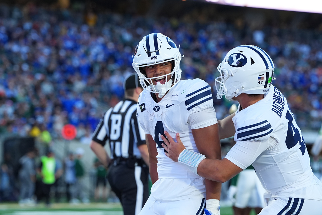 LJ Martin erupts for 176 yards, 3 TDs as No. 11 BYU storms past Colorado State 41-23